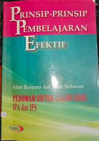 Image of PRINSIP-PRINSIP PEMBELAJARAN EFEKTIF