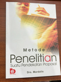 Image of Metode  Penlitian Suatu Pendekatan Proposal